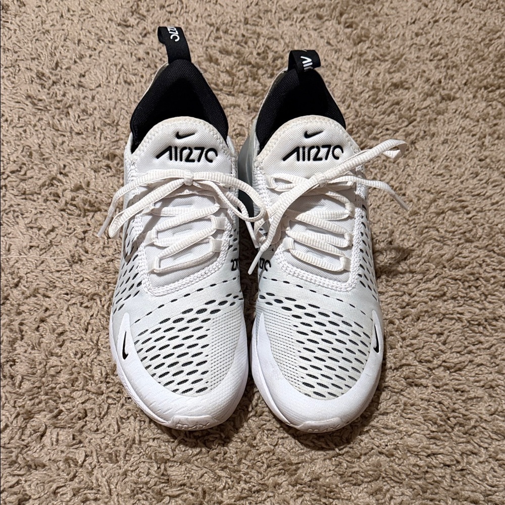Nike Air Max 270 White and Black Sneakers